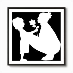 Mother And Child Happy Mother's Day 14 Art Print