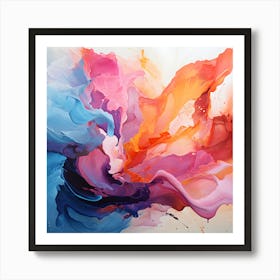 Ethereal Strokes Art Print