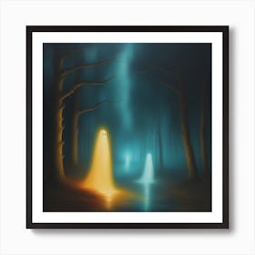 Ghosts In The Woods 5 Art Print