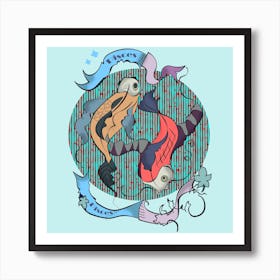 Pieces Zodiac Art Print