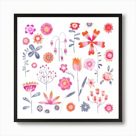 Garden of Imaginary Flowers Art Print