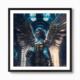 Steampunk Angel 4 Art Print