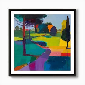 Abstract Park Collection Kensington Gardens London 1 Art Print