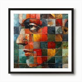 Abstract Portrait Of A Woman 19 Art Print