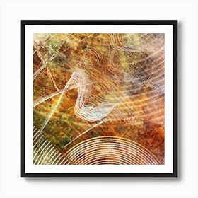 The golden sheen of a summer morning Art Print