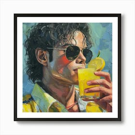 King Of Pop Art Print