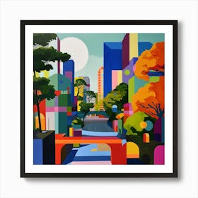 Abstract Travel Collection Tokyo Japan 4 Art Print