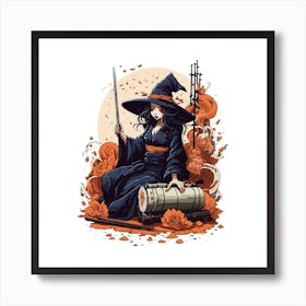 Witch With A Sword Art Print