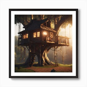 Tree House Art Print