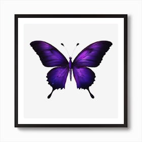 Purple Butterfly Art Print