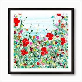 Poppy Meadow Art Print