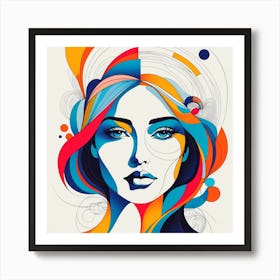 Portrait Of A Woman 8 Art Print