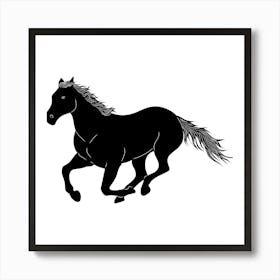 Horse Galloping Art Print