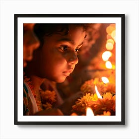 Diwali Lights 4 Art Print