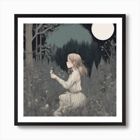 Darkness of the night Art Print