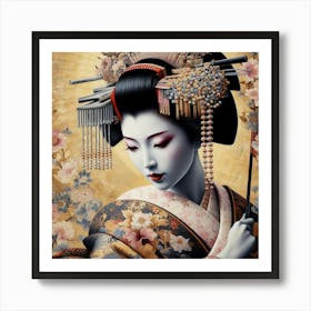 Geisha 3 Art Print