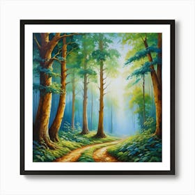 Path In The Woods 1 Art Print