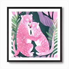 I Love You Valentines Leopards 2 Art Print