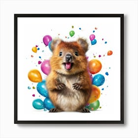 Birthday Koala 1 Art Print