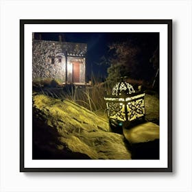 House At Night Art Print