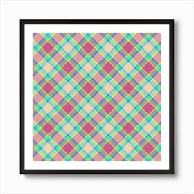 Plaid Fabric 7 Art Print