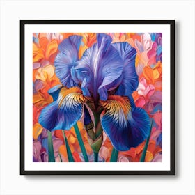 Blue Iris 1 Art Print