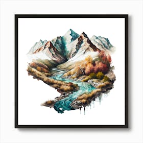 Mountain Stream Art Print