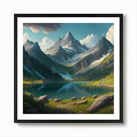 Mountain Landscape 6 Art Print