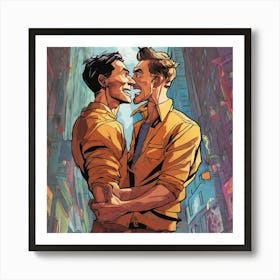 Gay Love Art Print