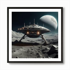 The Alien Moon Expedition Art Print