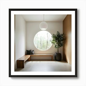 Round Window Art Print