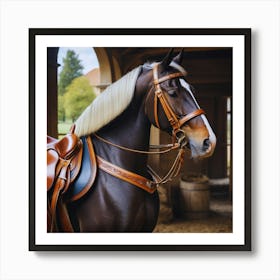 Horse With Bridle 1 Art Print