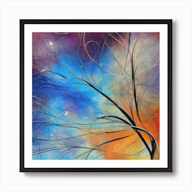 November Trees Art Print