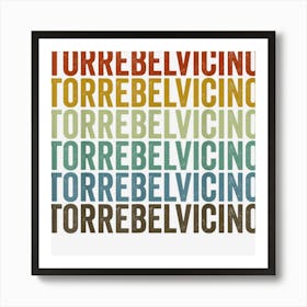 Torrebelvicino Town Retro Art Print