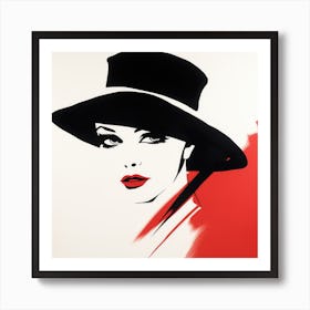 Lady In A Hat 2 Art Print