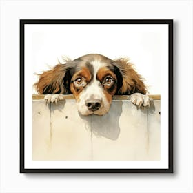 Spaniel Irish Water 3 Art Print