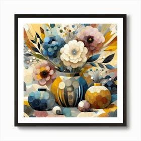 Flowers In Vases 2 Art Print