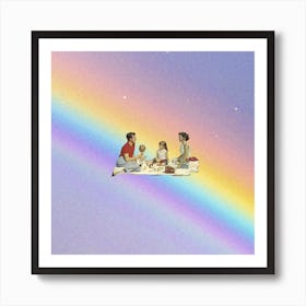 Rainbow Day Square Art Print