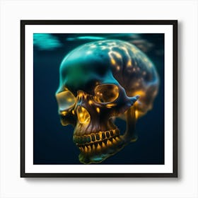 Underwater Skull Art Print