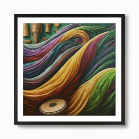 Colorful Drums Art Print