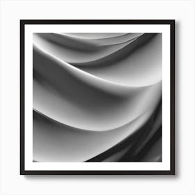 Abstract Black And White Texture Art Print
