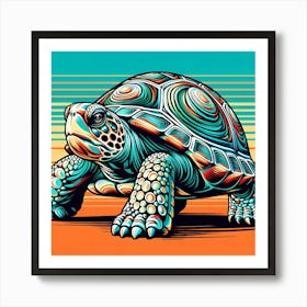 Turtle On The Beach 1 Art Print