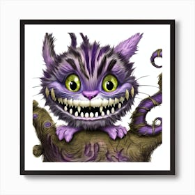The Cheshire Cat Mlcfzagt Upscaled Art Print