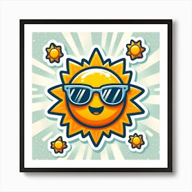 Sun Sticker 2 Art Print