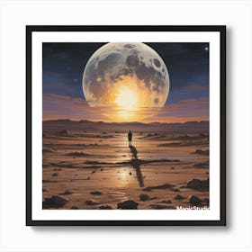 Sun in the Moon Art Print