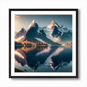 Mountain Landscape 1 Art Print