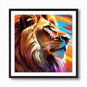 Lion Painting 72 Art Print