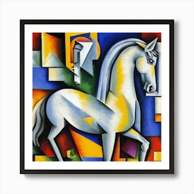 White Horse Art Print