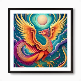 Phoenix Dragon 2 Art Print