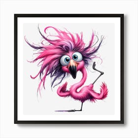 Pink Flamingo 5 Art Print